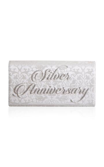 Preciously Paris Anniversary Jacquard Silk Clutch