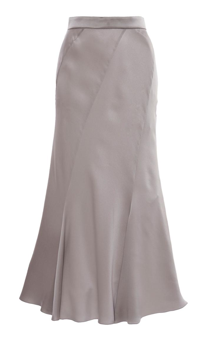 Alberta Ferretti Silk Midi Skirt