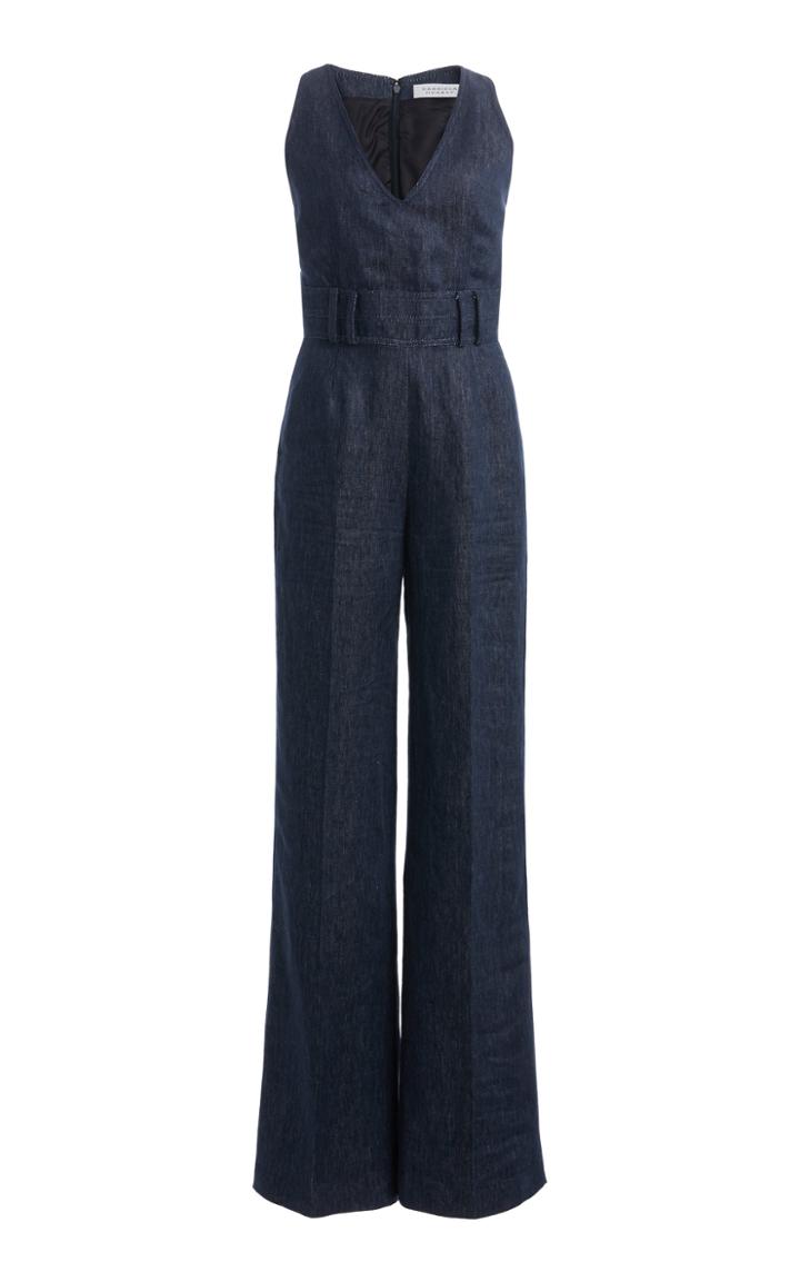 Moda Operandi Gabriela Hearst Lennox Linen Denim Jumpsuit