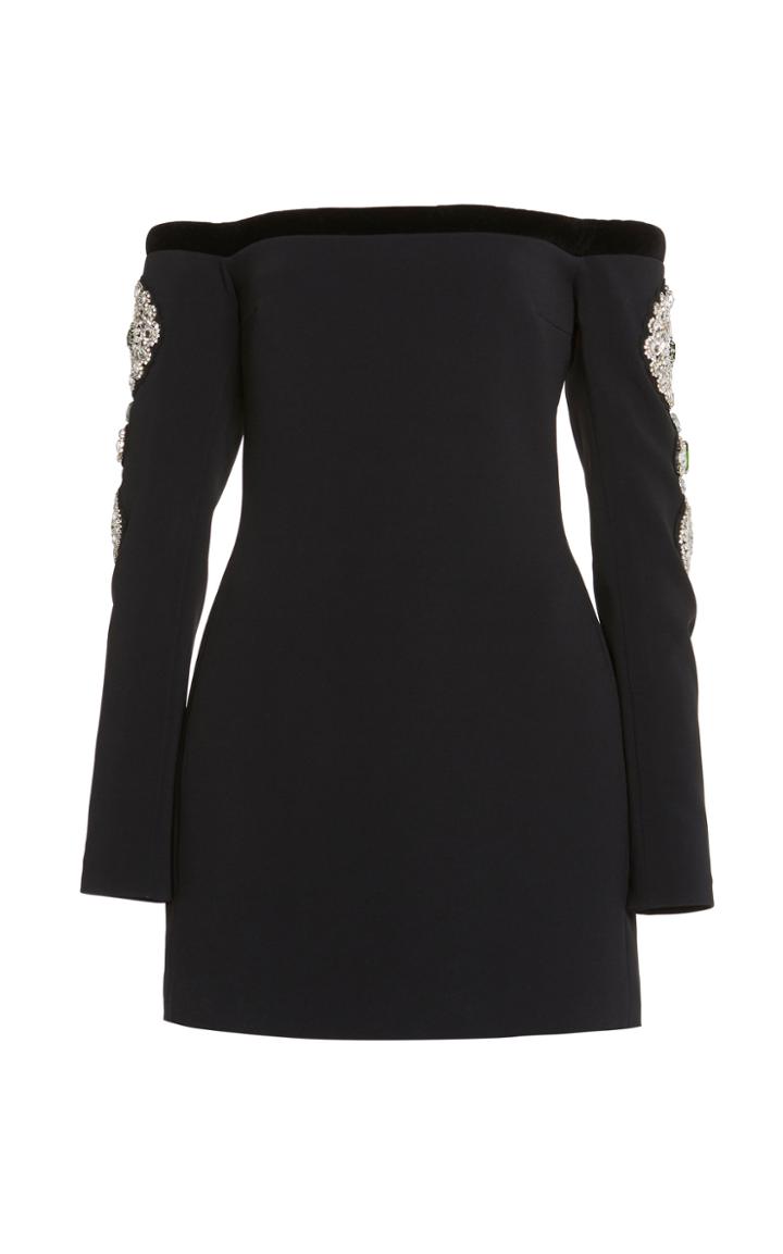 Moda Operandi David Koma Velvet Off The Shoulder Mini Dress