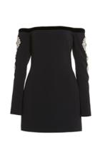 Moda Operandi David Koma Velvet Off The Shoulder Mini Dress