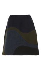 Dice Kayek Wool Midi Skirt