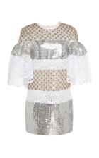 Carolina Herrera Sequined Silk-jacquard Mini Dress