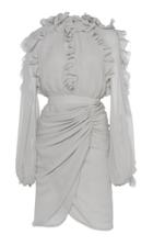 Giambattista Valli Ruffled Silk Chiffon Dress