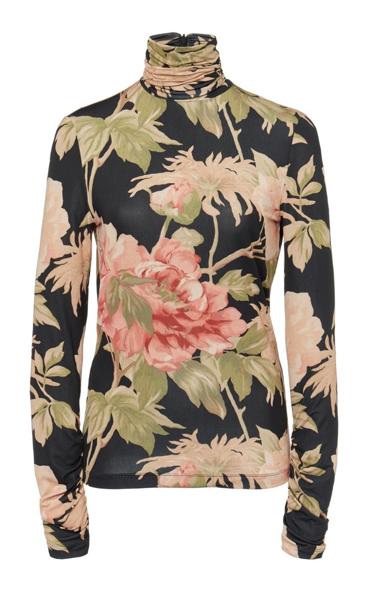 Zimmermann Espionage Floral Knit Top