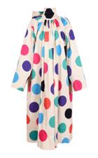 George Keburia Polka Dot Midi Dress