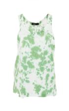 Bassike Motley Tie-dye Cotton Loose Tank Top