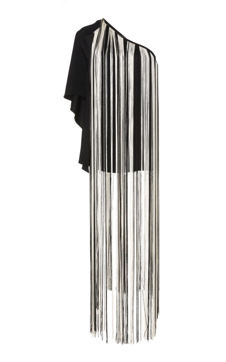 Monse One Shoulder Fringe Top