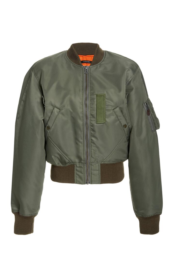 Moda Operandi R13 Flight Oversized Satin Bomber Jacket