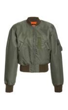 Moda Operandi R13 Flight Oversized Satin Bomber Jacket