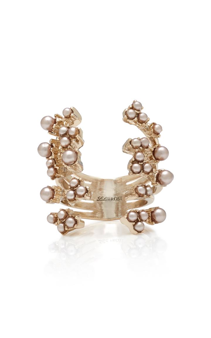 Lulu Frost Jackie Gold-plated Faux Pearl Ring