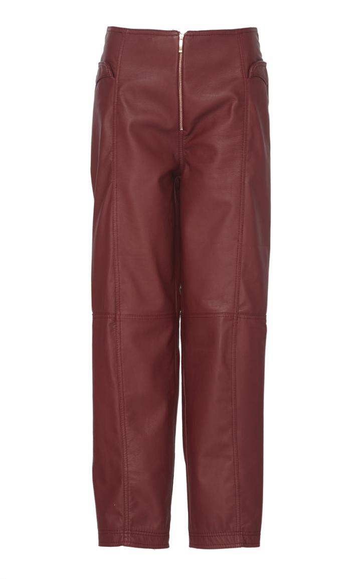 Johanna Ortiz Millas De Distancia Straight-leg Leather Pants