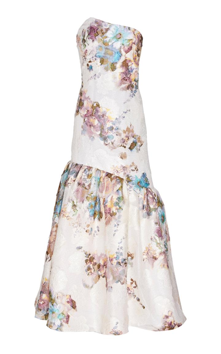 Moda Operandi Rodarte Floral Jacquard Gown Size: 0
