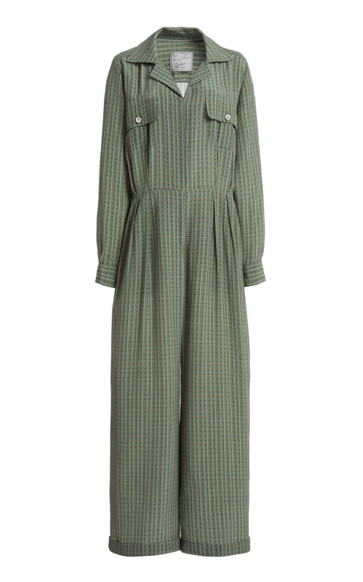 Moda Operandi Giuliva Heritage Collection The Lauren Silk-crepe De Chine Jumpsuit