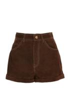 Philosophy Di Lorenzo Serafini Suede High Waisted Short