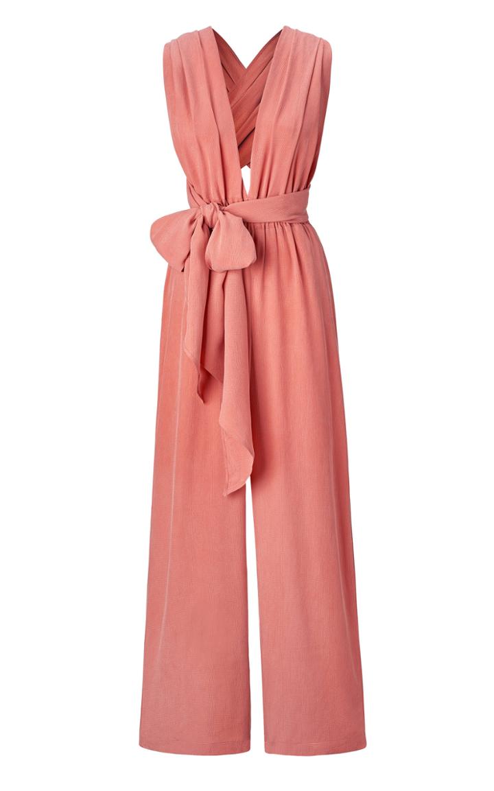 Moda Operandi Diarrablu Umy Convertible Jumpsuit Salmon