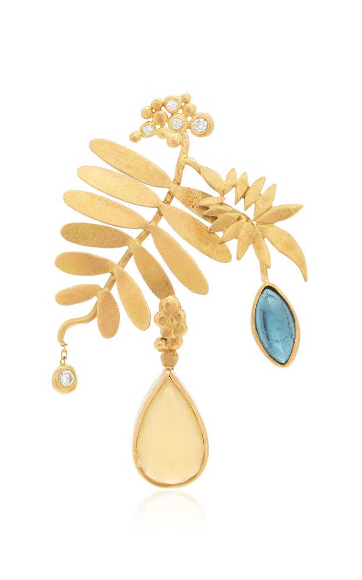 Charlotte Wendes Tropic Leaf Single Earring