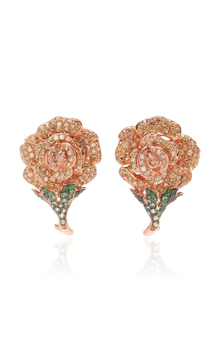 Moda Operandi Wendy Yue Rapacious Rose Studs