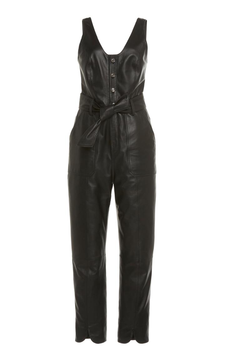 Moda Operandi Temperley London Mickey Belted Leather Jumpsuit