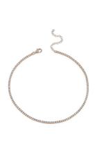 Moda Operandi Shay 18k Rose Gold Pave Diamond Tennis Necklace