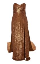 Prabal Gurung Silk Chiffon Strapless Cape Gown