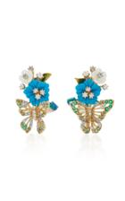Anabela Chan Turquoise Butterfly Bouquet Earrings