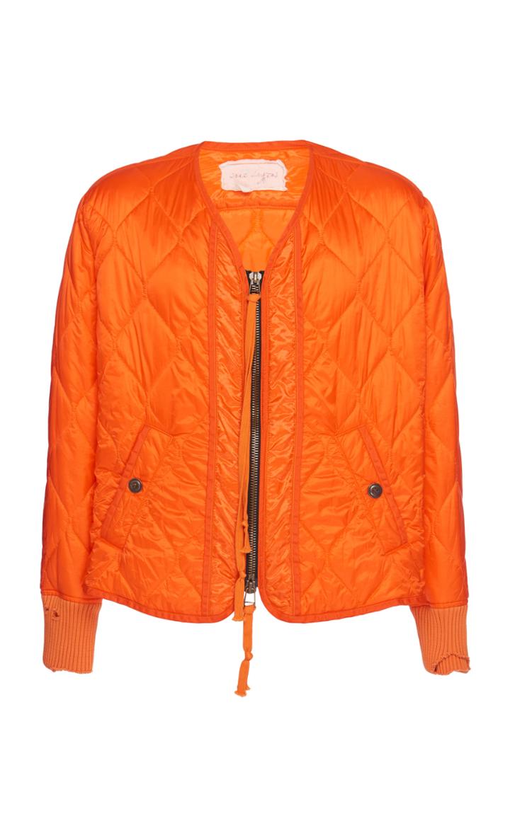 Greg Lauren Quilted Nylon Flight Jacket