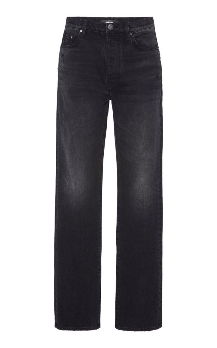 Amiri Loose Stack Mid-rise Straight-leg Jeans
