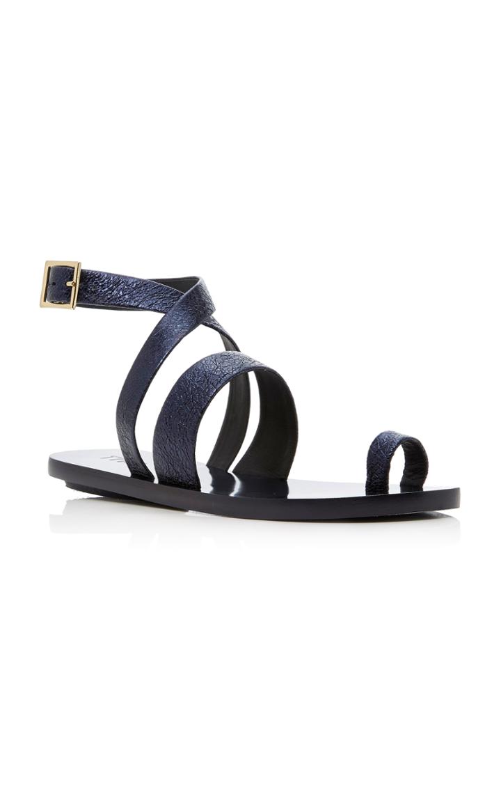 Tibi Noah Metallic Sandal