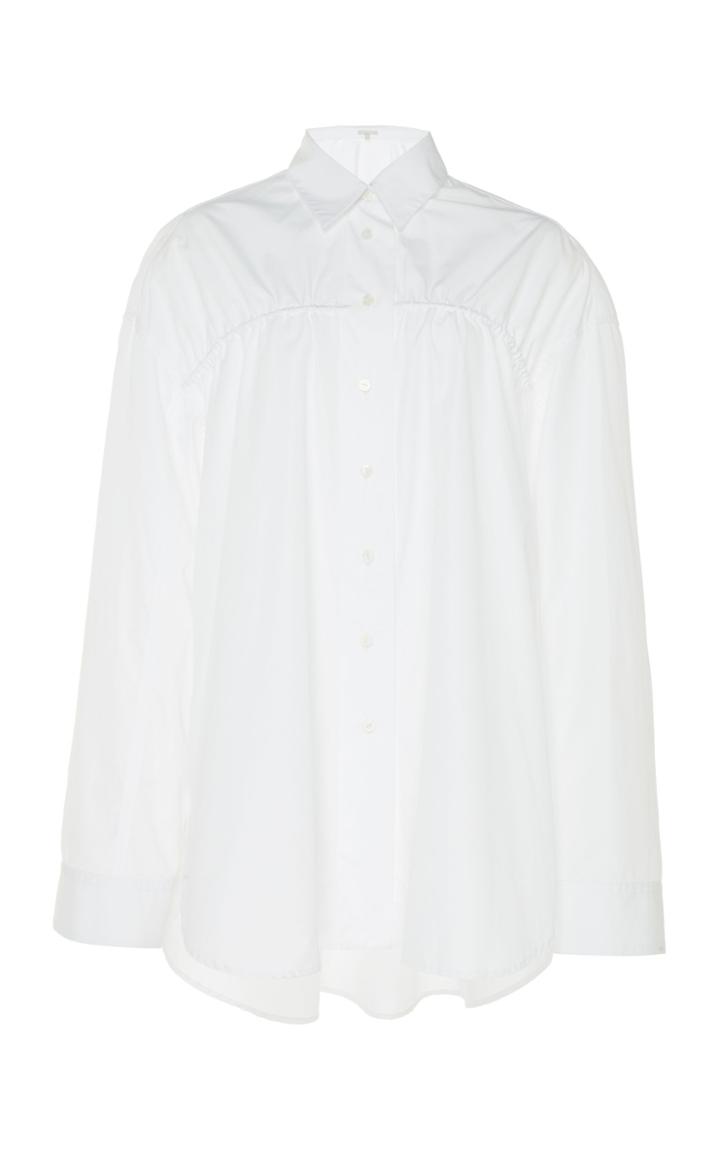 White Story Masquerade Cotton Boyfriend Shirt