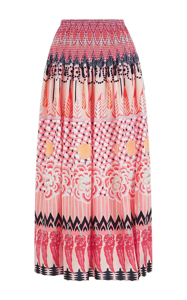Temperley London Prophecy Printed Midi Skirt