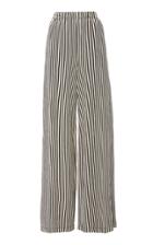 Mds Stripes Pia Cotton Wide-leg Pants