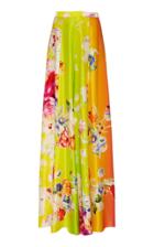 Ralph Lauren Kyrah Floral Silk Mid-rise Wide-leg Pant