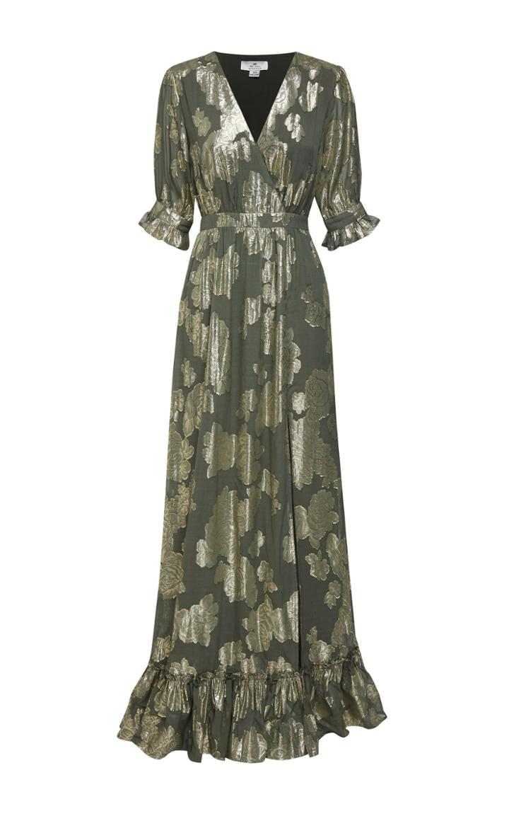 Moda Operandi We Are Kindred Adele Metallic Maxi Dress Size: 4