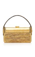 Bienen Davis Rgine Gold Pleated Lurex Top Handle