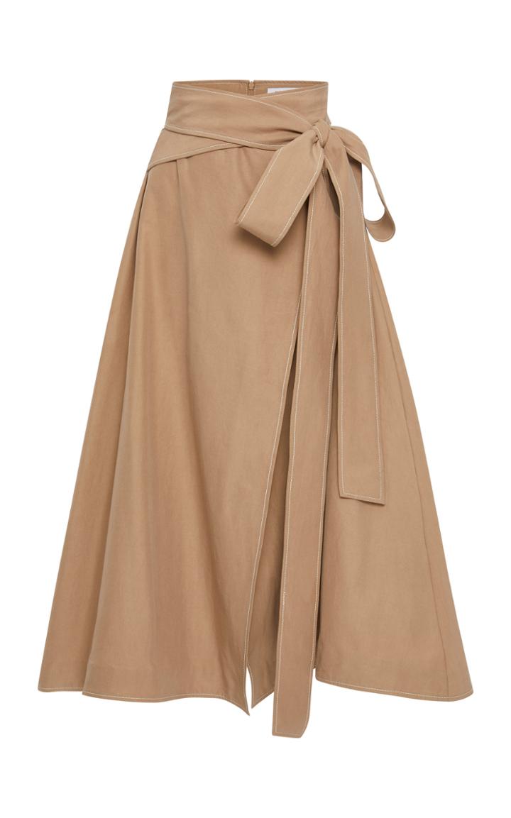 Rachel Gilbert Cher Cotton-blend Midi Skirt