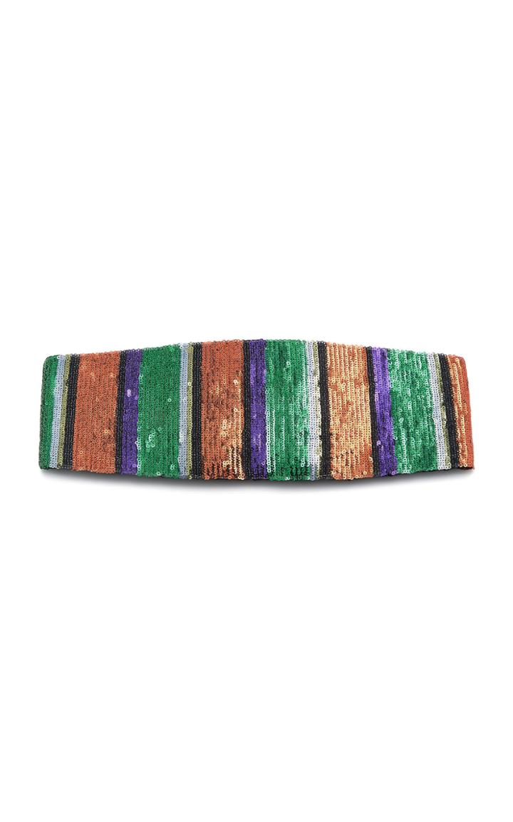 Missoni Striped Sequined Headband