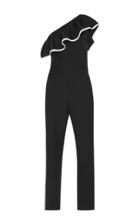 Msgm One-shoulder Cotton-blend Jumpsuit