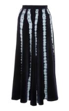 Proenza Schouler Tie Dye A-line Velvet Skirt
