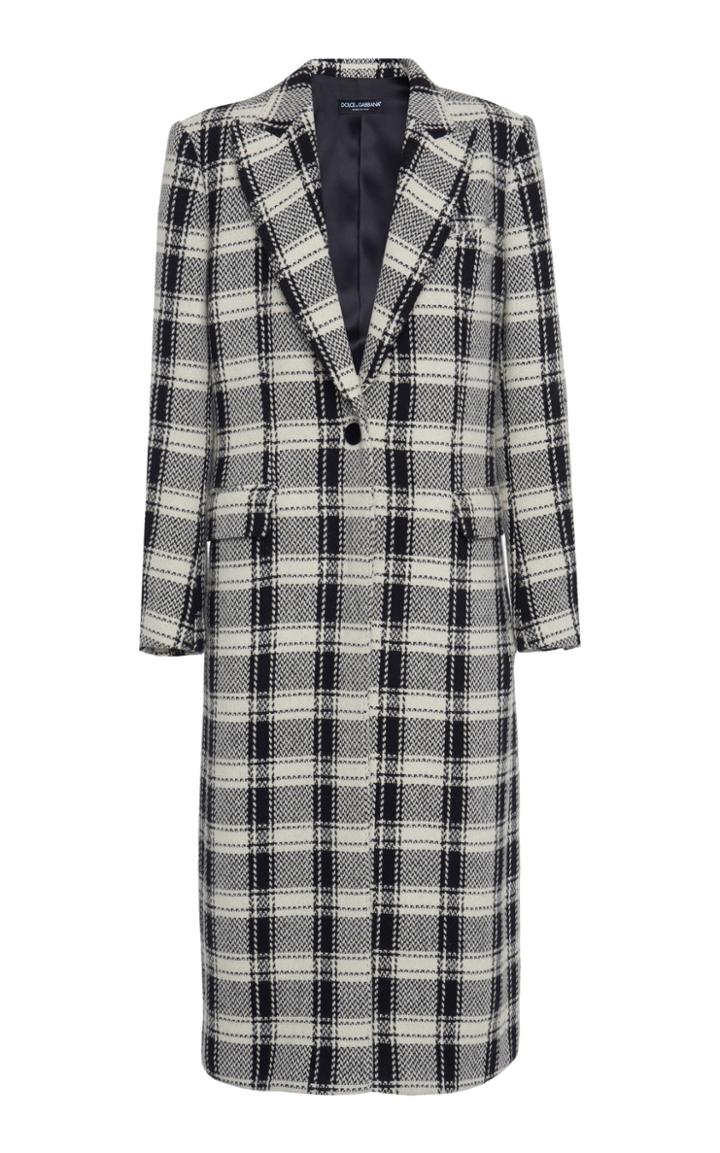 Dolce & Gabbana Oversized Plaid Coat