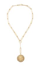 Foundrae Strength Large Medallion On Extended Clip Choker Chain