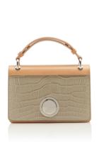 Giambattista Valli Crocodile Top Handle With Leather Back