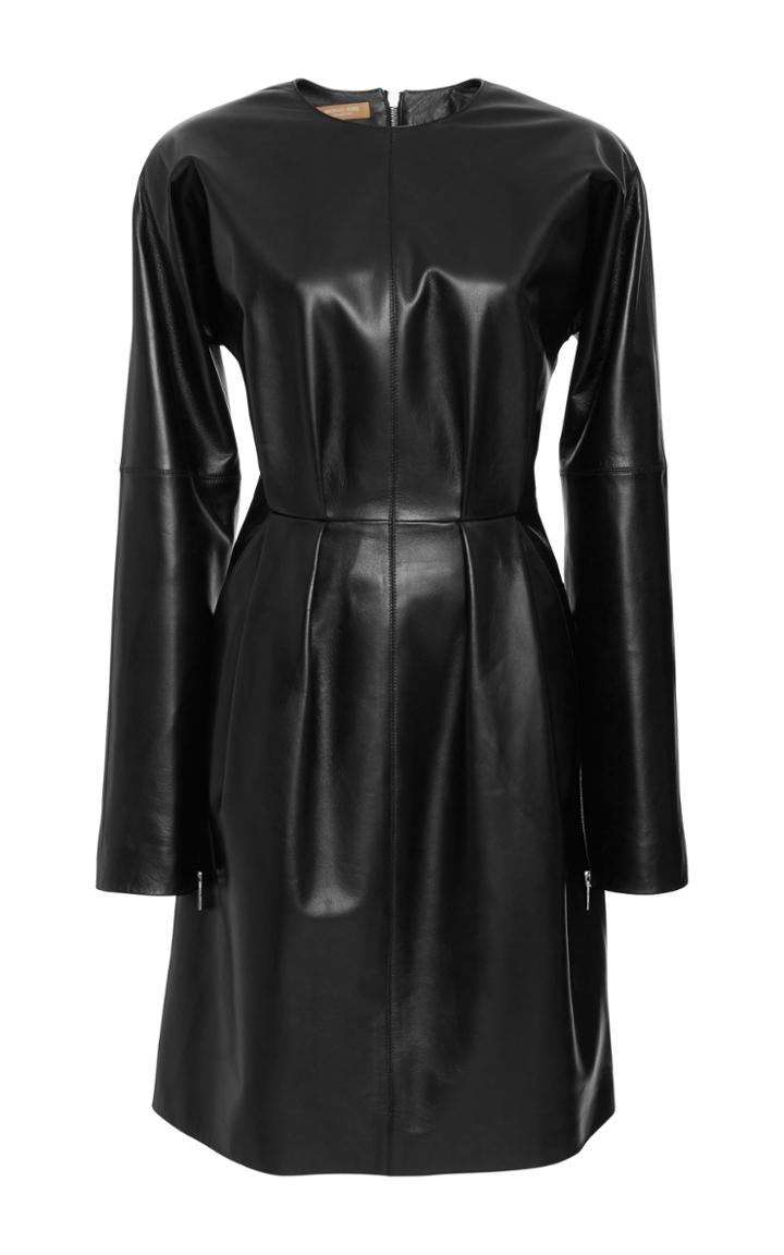 Michael Kors Collection Long Sleeve Crewneck Dress