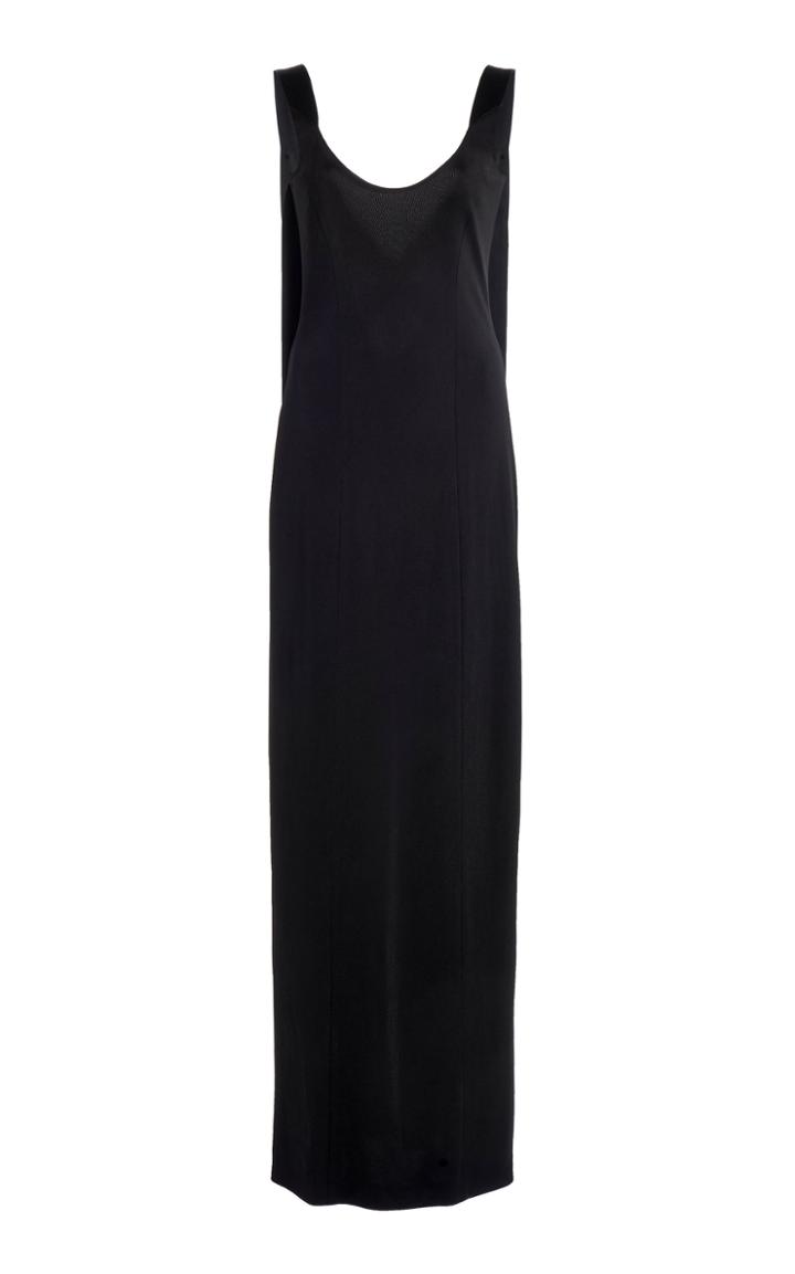 Moda Operandi Galvan Strikeout Crepe Maxi Dress
