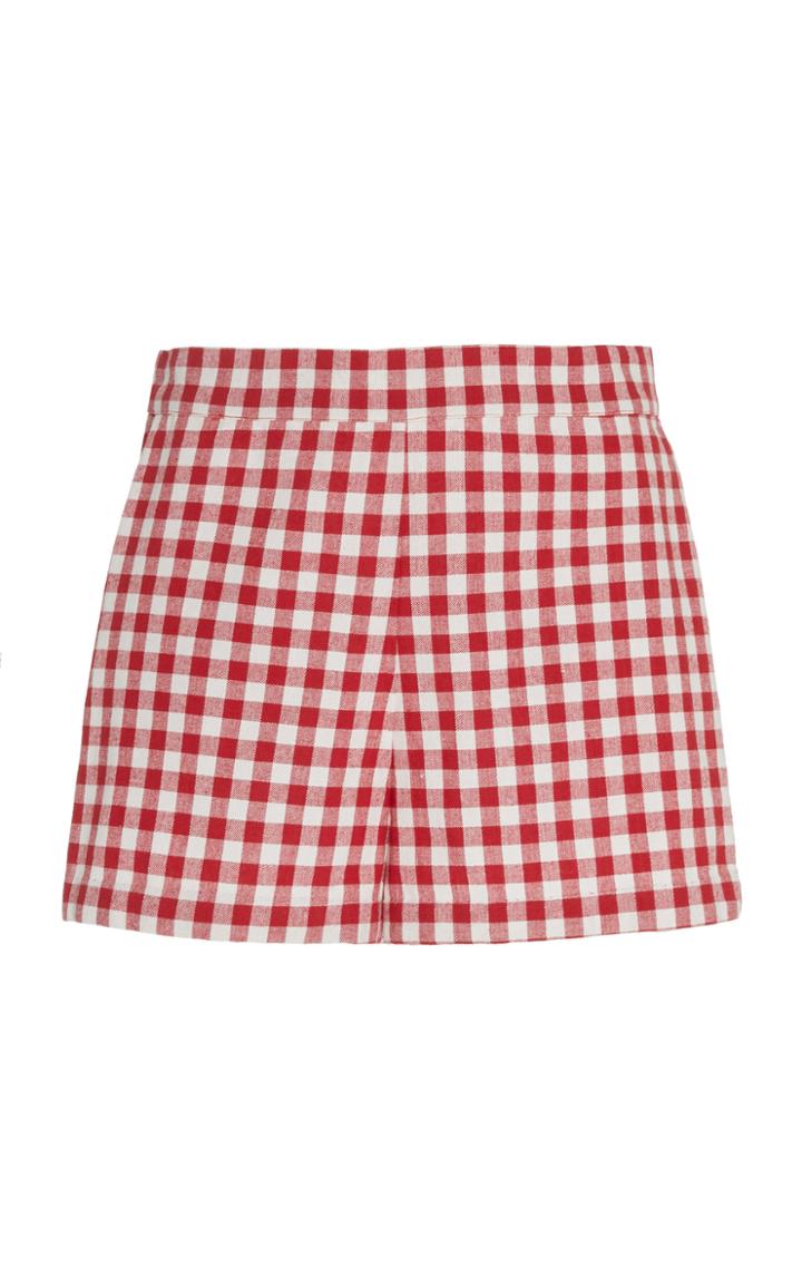 Moda Operandi Alix Of Bohemia Cherry Picking Cotton Gingham Shorts Size: S