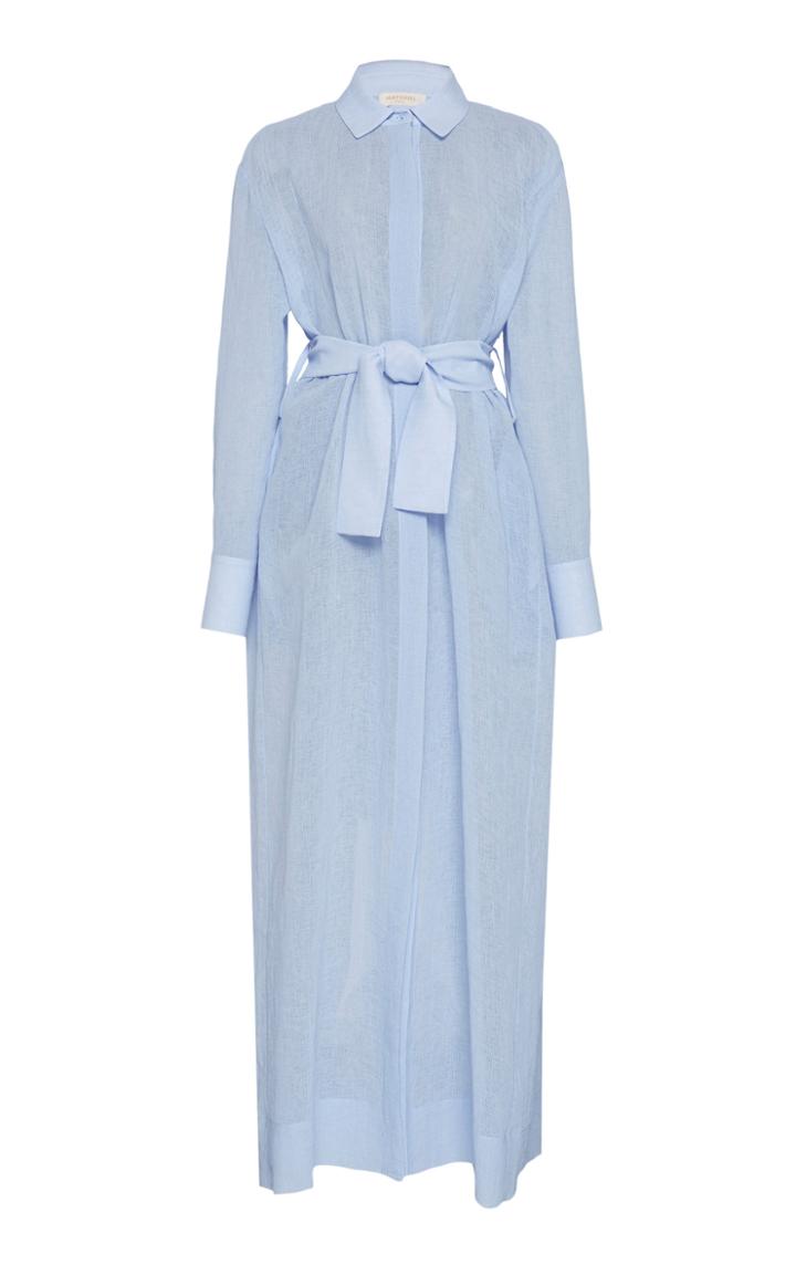 Matriel Sheer Long Shirt With Belt