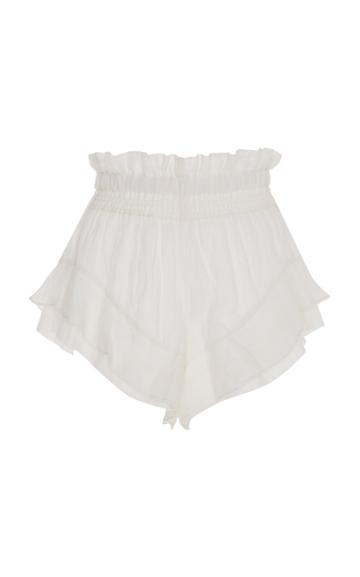 Isabel Marant Gram Ruffle Linen Shorts