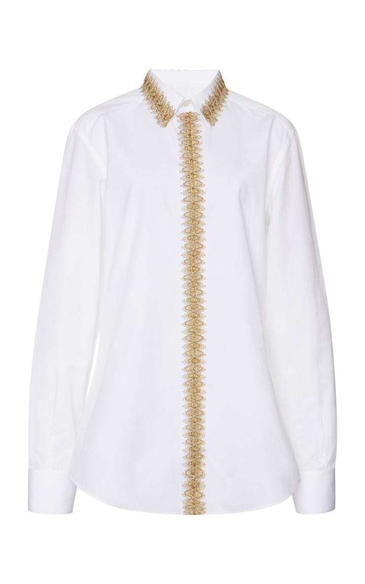 Dolce & Gabbana Embroidered Poplin Shirt