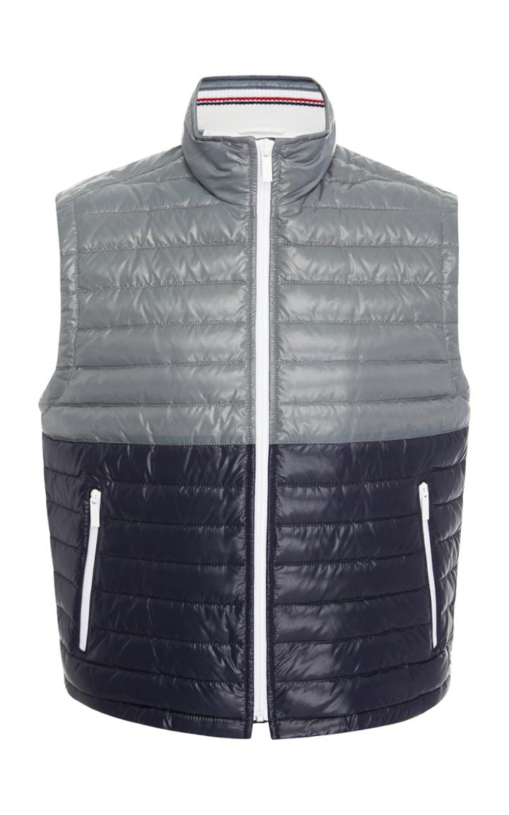 Thom Browne Two-tone Quilted Down Vest