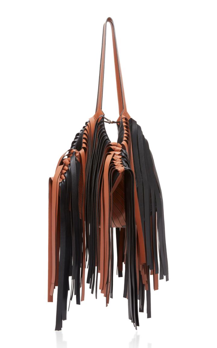 Loewe Cocotte Fringed Leather Shoulder Bag